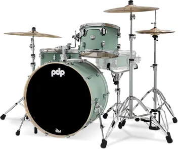 Drums & Percussion PDP Concept Maple 3-Piece Rock, Satin Seafoam Drum Set Shell Pack (PDCM24RKSF)