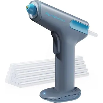 Motor-Driven 2900mAh Cordless Hot Glue Gun with 20x Glue Sticks