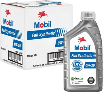 of 1qt Mobil Full Synthetic Motor Oil 5W-30