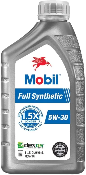 of 1qt Mobil Full Synthetic Motor Oil 5W-30