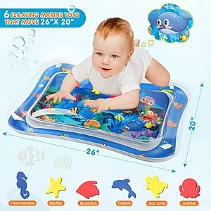 Infinno Inflatable Tummy Time Mat Premium Baby Water Play Mat for Infants and Toddlers Baby Toys for 3 to 24 Months