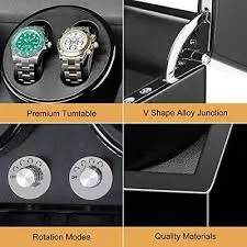 Double Automatic Watch Winder，Watch Winder Box and Men's Watches with Quiet Motor-[12%OFF]