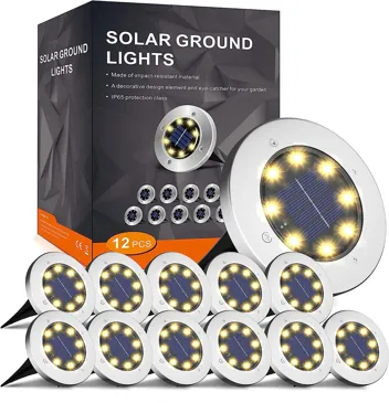 Incx Solar 8-LED Ground Garden Lights