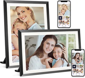 Fangor 10.1in 120x800 Touch 32GB WiFi Digital Picture Frame with LED Light