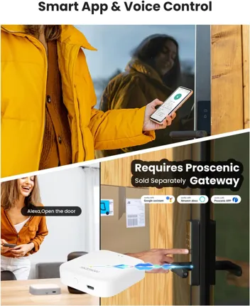 Proscenic Keyless Entry Smart Door Lock w/ Fingerprint and Keypad Unlock