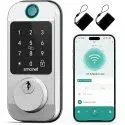 Smonet 10-in-1 Bluetooth Keyless Entry Front Door Lock with Fingerprint & Keypad Unlock