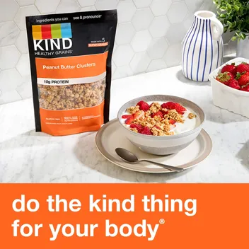 11-Oz KIND Healthy Grains Granola Clusters (Peanut Butter)