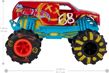 Hot Wheels Rc Monster Trucks Hw Demo Derby in 1:15 Scale, Remote-Control Toy Truck with Terrain Action Tires