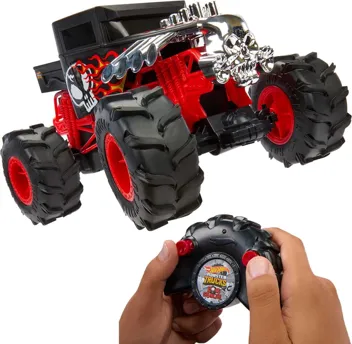 Hot Wheels Rc Monster Trucks Hw Demo Derby in 1:15 Scale, Remote-Control Toy Truck with Terrain Action Tires