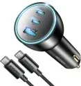 165W USB-C & USB-A 3-Port Car Charger with 240W USB-C Cable