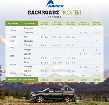 Backroadz Truck Tent Grey/Green | Size: Full Size Regular Bed (6.4'-6.7') Amazon