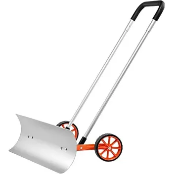 30" Aluminum Bi-Directional Metal Snow Pusher Shovel