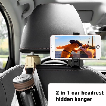 Etbienot 360-Degree Rotating Car Seat Hooks