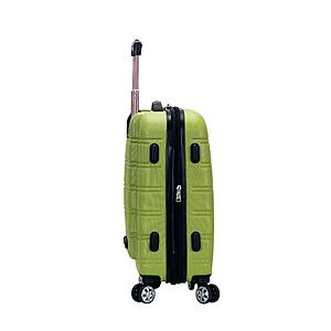 20" Rockland Melbourne Hardside Expandable Spinner Wheel Luggage (Lime)