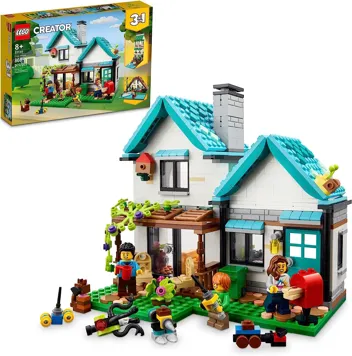 808-Piece Creator 3-in-1 Cozy House Building Kit