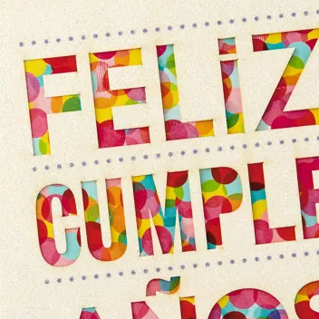 Vida Spanish Birthday Card, Tarjeta de Cumpleaños Española (Feliz Cumpleaños)