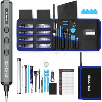 Mxmzhxu 114-in-1 350mAh Electric Precision Screwdriver with 120-Bits