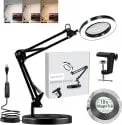 2-in-1 1800LM 10x Magnifying LED Desk Lamp (3 Color Modes)