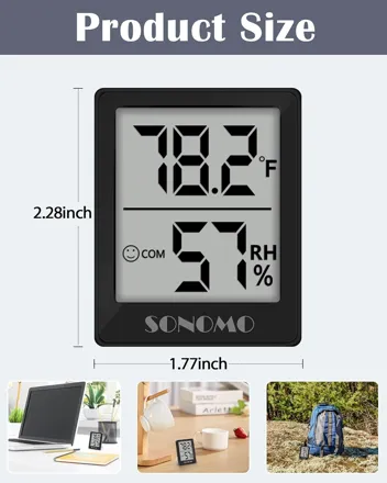 Sonomo Digital Humidity Meter Indoor Hygrometer Thermometer