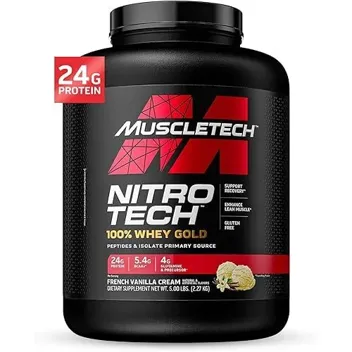 Nitro-Tech Vanilla Whey Gold Protein Powder (5lbs)