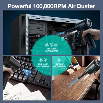 Meco Eleverde CA1 100,000-RPM Cordless Electric Air Duster Kit