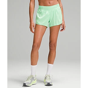 lululemon Hotty Hot 4" Low-Rise Lined Shorts (Pistachio)