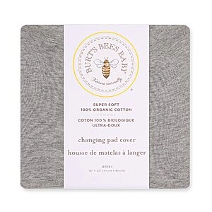 Bees Baby Unisex Baby Gift Set - Crib Sheet, Changing Pad Cover & Burp Cloths, 100% Organic Cotton Essentials Bundle