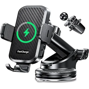 CHGeek 15W Fast Charging Wireless Car Charger & Phone Mount