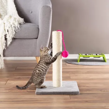 PETMAKER Cat Scratching Post - Tall Scratcher for Cats and Kittens with Sisal Rope and Carpet