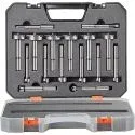 1/4" to 1-5/8" Carbon Steel Forstner Drill Bit Set (16-Pieces)