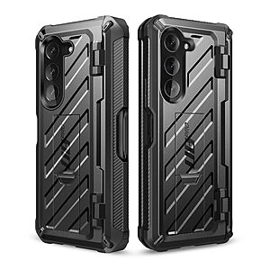 SUPCASE Unicorn Beetle Pro Case for Galaxy Z Fold 5 5G , with Built-in S Pen Slot & Screen Protector & Kickstand Full-Body Dual Layer Rugged Case (Black)