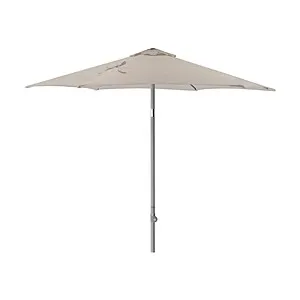 7.5' Aluminum Market Push-Up Patio Umbrella in Beige