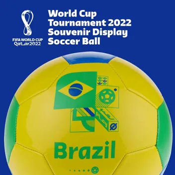 2022 FIFA World Cup Display Soccer Ball (Size 5) w/ Prime