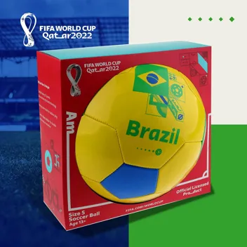 2022 FIFA World Cup Display Soccer Ball (Size 5) w/ Prime