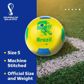 2022 FIFA World Cup Display Soccer Ball (Size 5) w/ Prime