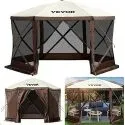 10x10ft 6-Sided Pop-up Gazebo Screen Tent