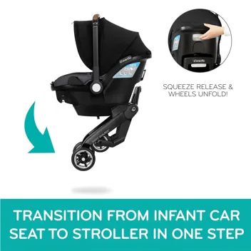 Shyft DualRide Infant Car Seat and Stroller Combo with Carryall Storage