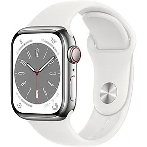 Watch Series 8 GPS + Cellular 41mm Stainless Steel w/ Sport Band