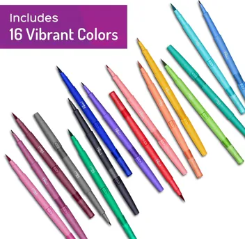 Flair DUAL Felt Tip Pens, 16 Count