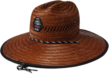 Rip Curl Logo Straw Hat (Brown, Size SM/MD or LG/XL)