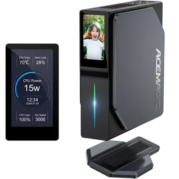 AceMagic S1 N97 "Alder Lake" Mini Desktop (16GB/512GB) with LCD Display