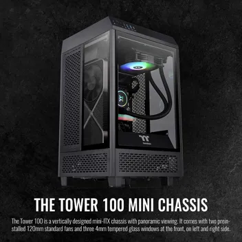 Thermaltake Tower 200 Mini-ITX / M-ATX Computer Case