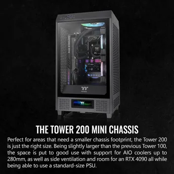 Thermaltake Tower 200 Mini-ITX / M-ATX Computer Case