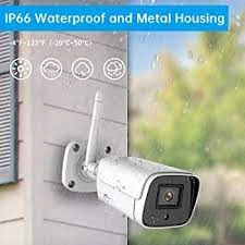 Security Camera Outdoor 1080P, IP66 Weatherproof Surveillance Camera