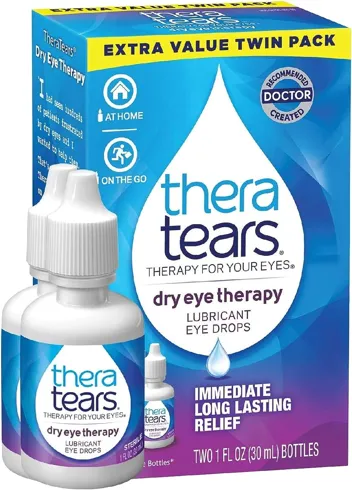 TheraTears Dry Eye Therapy Eye Drops for Dry Eyes, 1.0 Fl Oz