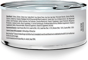 Nulo Cat & Kitten Wet Pate 72 cans 5.5 oz Turkey & Chicken (after promo credit) S&S @amazon