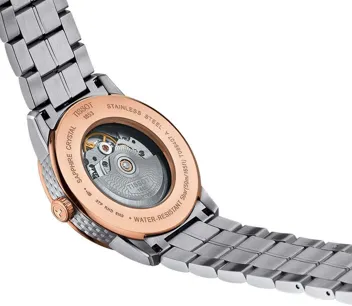 Luxury Stainless Steel Dress Watch Rose Gold 5N,Grey T0864072206700