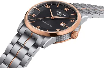 Luxury Stainless Steel Dress Watch Rose Gold 5N,Grey T0864072206700