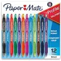 Profile Retractable Ballpoint Pens (12-Count)