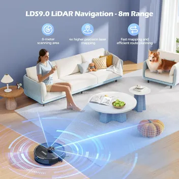 3-in-1 4500Pa LiDAR Mapping Robot Vacuum & Mop